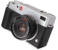 Leica Digilux 3 camera with Konica HEXANON 40mm lens mounted on the olympus system mount